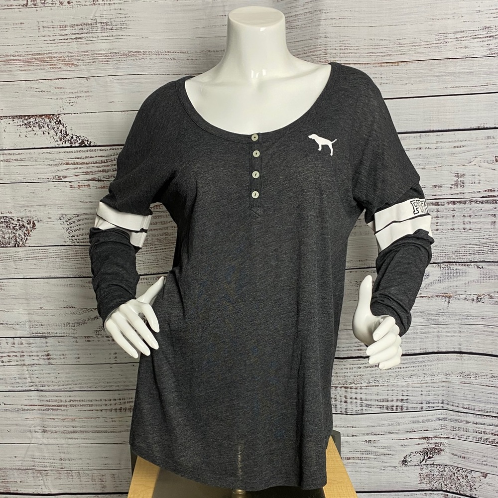 Victoria Secret Pink Longsleeve Winter Grey Cozy